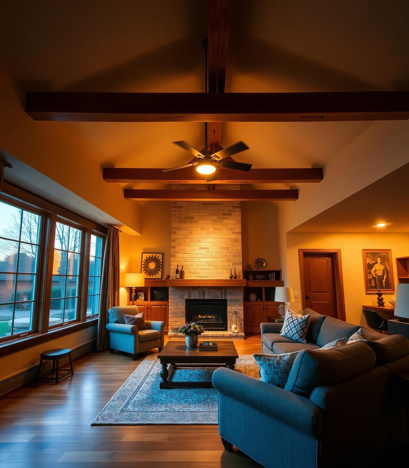 A finished interior — the kind of finish work The Cornerstone Home delivers